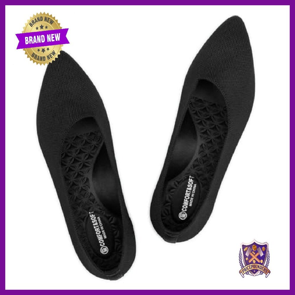 Wide Width Pointed Toe Flats Comfortable Foldable… - image 5